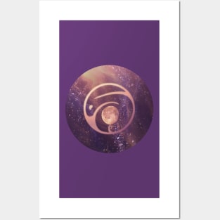 Moon Bunny Posters and Art